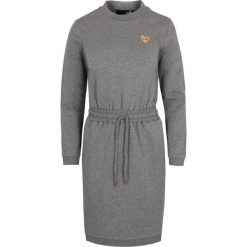 Sukienka Love Moschino. Szare kombinezony damskie s, bez wzorów, z dresówki, z włoskim kołnierzykiem, bez rękawów. Za 1079,00 zł.