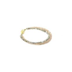Bransoletka Labradoryt i Kamień Słoneczny złoto. Żółte bransoletki damskie Brazi druse jewelry, z labradorytem, złote. Za 220,00 zł.