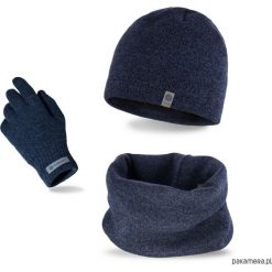 Czapki męskie: Zestaw zimowy czapka + komin + rękawiczki