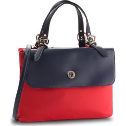 Torebki klasyczne damskie: Torebka TOMMY HILFIGER - Dressy Nylon Med Sat AW0AW05827 901