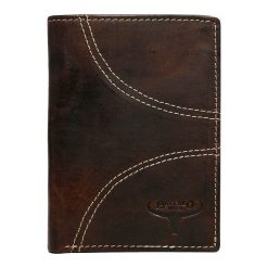 Portfel męski skórzany Buffalo Wild N4-HP-4. Pomarańczowe portfele męskie BUFFALO WILD, bez wzorów, ze skóry. Za 59,90 zł.