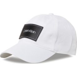 Czapka z daszkiem CALVIN KLEIN - Leather Patch Bb Cap K50K505490 YAG. Białe czapki męskie Calvin Klein, bez wzorów, z bawełny. Za 179,00 zł.