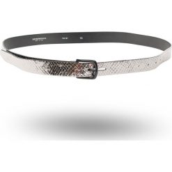 PASEK EMPORIO ARMANI. Szare paski damskie Emporio Armani, w paski, ze skóry, klasyczne. Za 899,00 zł.