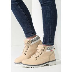 Beżowe Traperki Winter Lady. Brązowe buty zimowe damskie vices. Za 89,99 zł.