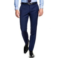 Spodnie MARCUS GDGE900032. Niebieskie spodnie męskie Giacomo Conti, s, bez wzorów, z wełny, eleganckie. Za 399,00 zł.
