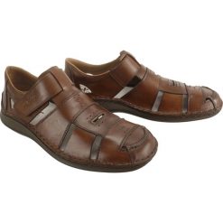 RIEKER 05274-25 brown, półbuty/sandały męskie. Brązowe półbuty męskie Rieker, bez wzorów, bez zapięcia. W wyprzedaży za 223,90 zł.