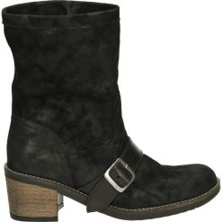 Botki - A642 ANT BLAC. Czarne botki damskie skórzane Venezia. Za 249,00 zł.