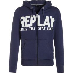 Replay Bluza rozpinana midnight blue. Niebieskie bluzy męskie marki Replay, z bawełny. W wyprzedaży za 199,20 zł.