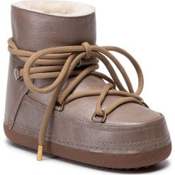 Buty INUIKII - Boot 70101-82 Beige. Brązowe kozaki damskie Inuikii, na zimę, ze skóry, bez obcasa, bez zapięcia. W wyprzedaży za 989,00 zł.