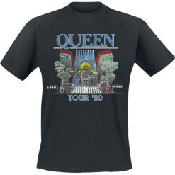 T-shirty męskie: Queen Tour '80 T-Shirt czarny