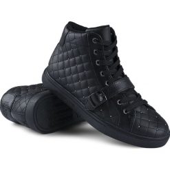 Sneakersy Trussardi Jeans. Czarne sneakersy damskie Trussardi Jeans, z jeansu. Za 269,00 zł.
