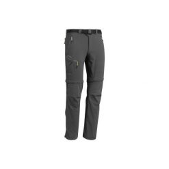 Spodnie turystyczne MH550 2 w 1 męskie. Szare spodnie męskie QUECHUA, m, bez wzorów, z elastanu. Za 149,99 zł.
