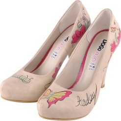 Buty ślubne damskie: Czółenka "Believe in Miracles" w kolorze beżowo-różowym