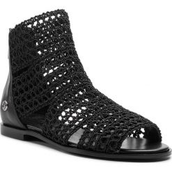 Sandały LIU JO - Susan 09 S19033 TX043 Black 22222. Czarne klapki damskie Liu Jo, bez wzorów, ze skóry, bez obcasa, na obcasie. Za 649,00 zł.