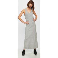 Roxy - Sukienka. Szare sukienki damskie Roxy, na co dzień, s, bez wzorów, z bawełny, casualowe, bez kołnierzyka, bez rękawów, maxi, rozkloszowane. W wyprzedaży za 159,90 zł.