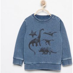 Bluza z dinozaurami - Granatowy. Niebieskie bluzy chłopięce marki Reserved. W wyprzedaży za 19,99 zł.