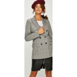 Tommy Hilfiger - Żakiet. Szare marynarki damskie TOMMY HILFIGER, m, bez wzorów, z elastanu. W wyprzedaży za 579,90 zł.