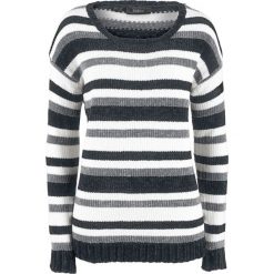 Sweter w paski bonprix czarny + w paski. Czarne swetry damskie bonprix, w paski, bez rękawów, bez kaptura. Za 32,99 zł.