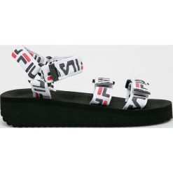 Fila - Sandały Tomaia. Czarne klapki damskie Fila, bez wzorów, z materiału, bez obcasa. Za 199,90 zł.