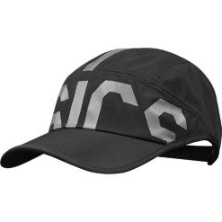 Asics Training Cap 150007-0904. Czarne czapki damskie Asics, bez wzorów, z poliesteru. W wyprzedaży za 79,99 zł.