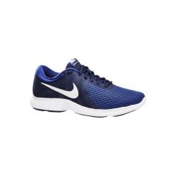 Buty męskie do szybkiego marszu Revolution 4 w kolorze niebieskim. Niebieskie buty fitness męskie marki Nike. Za 199,99 zł.