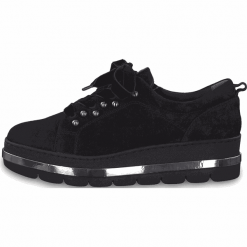 Tamaris tenisówki damskie 23731, 37 czarne. Czarne trampki i tenisówki damskie Tamaris, bez wzorów, bez zapięcia. Za 399,00 zł.