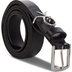 Pasek Damski CALVIN KLEIN - 2.5Cm Ck Slider Belt K60K604900 001. Czarne paski damskie Calvin Klein, w paski, ze skóry. Za 299,00 zł.