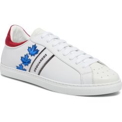 Sneakersy DSQUARED2 - Lace-Up Low Top Sneakers SNM0035 06502259 M1793 Bianco/Bluette. Białe sneakersy męskie Dsquared2, bez zapięcia. W wyprzedaży za 1629,00 zł.