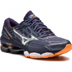 Buty MIZUNO - Wave Creation 19 J1GR170101 Granatowy. Niebieskie buty męskie do biegania marki Mizuno, ze skóry ekologicznej, mizuno wave. W wyprzedaży za 499,00 zł.