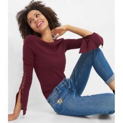 Jeansy skinny z haftem. Niebieskie rurki damskie Orsay, z haftami, z elastanu. W wyprzedaży za 95,00 zł.
