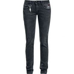 AC/DC EMP Signature Collection Jeansy damskie czarny. Czarne jeansy damskie marki AC/DC, z aplikacjami, z jeansu. Za 121,90 zł.