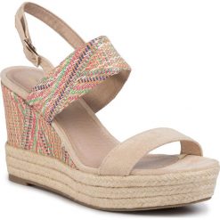 Espadryle JENNY FAIRY - LS4963-12A Mix. Brązowe espadryle damskie Jenny Fairy, bez wzorów, ze skóry ekologicznej, bez obcasa, na obcasie. Za 119,99 zł.