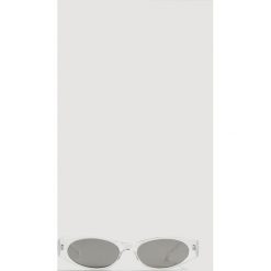 Mango - Okulary Max. Białe okulary przeciwsłoneczne damskie marki Mango, owalne. W wyprzedaży za 20,90 zł.