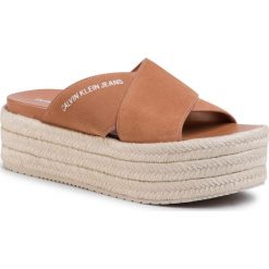 Espadryle CALVIN KLEIN JEANS - Fernanda B4R0545 Cuoio. Pomarańczowe espadryle damskie Calvin Klein Jeans, bez wzorów, z jeansu, bez obcasa. Za 549,00 zł.