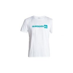 T-shirty z krótkim rękawem Quiksilver LGO QYZT00007-WBB0. Białe t-shirty męskie Quiksilver, xl, bez wzorów, bez kołnierzyka, krótkie. Za 79,20 zł.