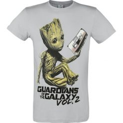 T-shirty męskie z nadrukiem: Guardians Of The Galaxy 2 – Groot T-Shirt jasnoszary