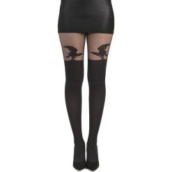Alchemy Gothic Raven Rajstopy czarny. Czarne pończochy i rajstopy Alchemy Gothic. Za 42,90 zł.