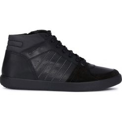Geox - Buty. Czarne buty sportowe męskie Geox, ze skóry, bez zapięcia. Za 429,90 zł.