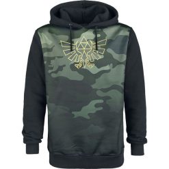 The Legend Of Zelda Camo Bluza z kapturem rozpinana kamuflaż/czarny. Czarne bejsbolówki męskie The Legend Of Zelda, m, z nadrukiem, z materiału, z kapturem. Za 164,90 zł.