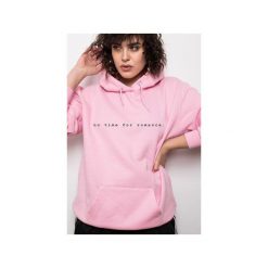 No Time For Romance Pink Hoodie. Różowe bluzy męskie Rest_factory, s, bez wzorów, z bawełny, z kapturem, bez rękawów, z kapturem. Za 199,00 zł.