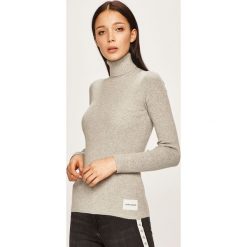 Calvin Klein Jeans - Sweter. Szare swetry damskie Calvin Klein Jeans, s, bez wzorów, z elastanu, bez rękawów. W wyprzedaży za 299,90 zł.