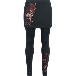 Outer Vision Leggings/Skirt Vicenza Tiger Lilies Legginsy czarny. Czarne legginsy we wzory marki Outer Vision, m. Za 94,90 zł.