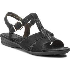 Espadryle GABOR - 22.723.47 Schwarz. Czarne espadryle damskie Gabor, bez wzorów, ze skóry, bez obcasa. W wyprzedaży za 319,00 zł.