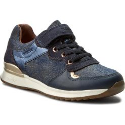 Sneakersy GEOX - J Maisie G. E J6403E 01322 C4001 Dzins. Niebieskie półbuty dziewczęce Geox, na sznurówki. W wyprzedaży za 199,00 zł.
