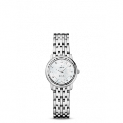 ZEGAREK OMEGA DeVILLE PRESTIGE 424.10.24.60.55.001. Białe zegarki damskie OMEGA, szklane. Za 10700,00 zł.