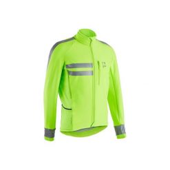Kurtka zimowa na rower RC 500 męska. Zielone kurtki męskie TRIBAN, na zimę, xl, bez wzorów, z elastanu, bez kaptura. Za 229,99 zł.