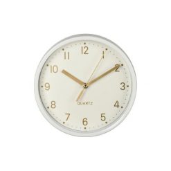 Zegar HAMA Golden Biały. Białe, analogowe zegarki męskie HAMA, złote. Za 45,99 zł.