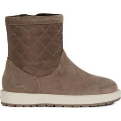 Geox kozaki dziewczęce Noha 37 brązowe. Pomarańczowe buty dziewczęce zimowe Geox, na zimę, bez wzorów, bez obcasa. Za 309,00 zł.