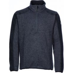Bluza polarowa w kolorze niebieskoszarym. Szare bluzy męskie s, z materiału, krótkie. W wyprzedaży za 109,95 zł.