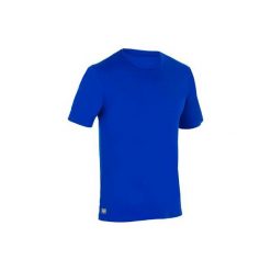 Koszulka UV krótki rękaw WATER T SHIRT męska. Niebieskie buty sportowe męskie OLAIAN, z poliesteru, bez zapięcia, na fitness i siłownię. Za 19,99 zł.